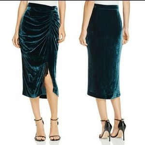 Rebecca Minkoff Romy Velvet Drawstring Skirt